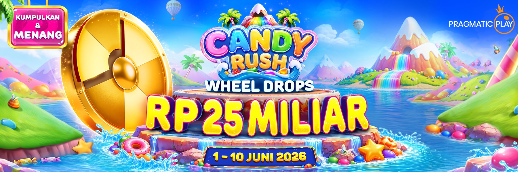 CANDY RUSH - Wheel Drops - Pragmatig Play