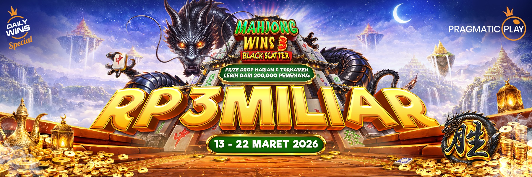 MAHJONG WINS 3 - BLACK SCATTER - Pragmatig Play