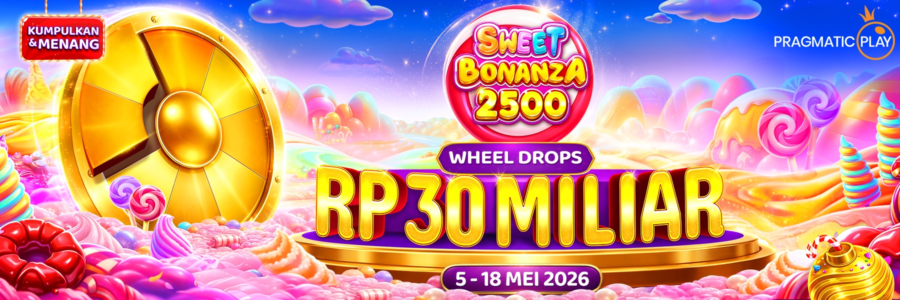 SWEET BONANZA 2500 - WHEEL DROPS - Pragmatic Play