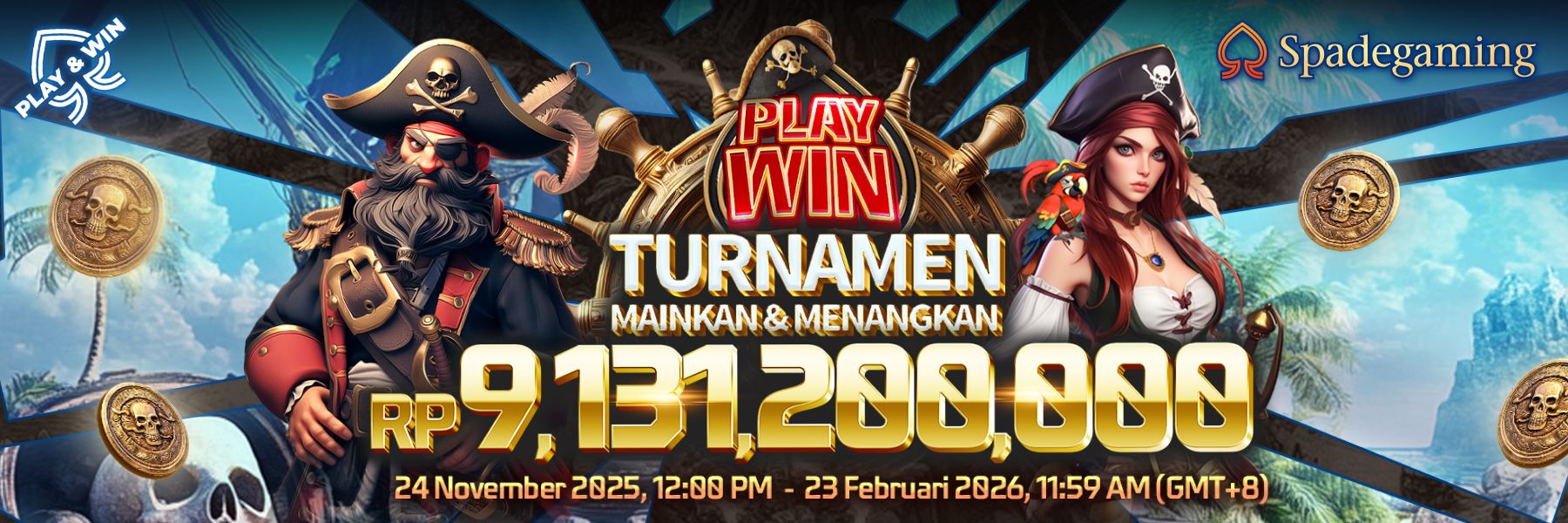 Play and Win Tournament - Spadegaming